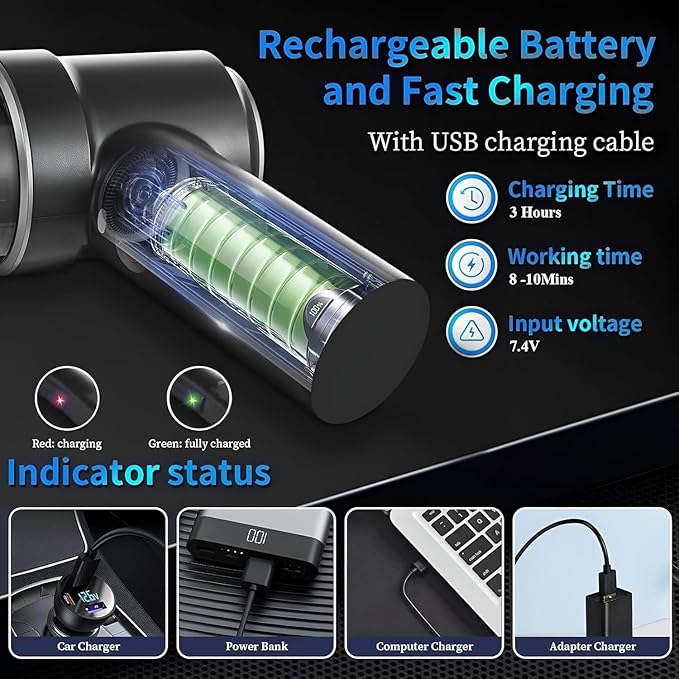 3-in-1 Mini Vacuum Cleaner