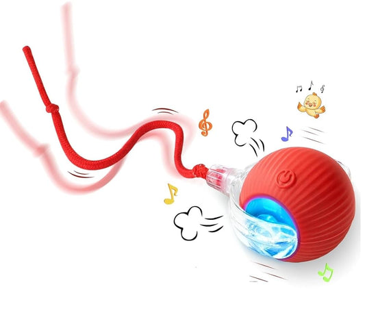 Smart Interactive Pet Rolling Ball – Automatic Toy for Dogs & Cats | Rechargeable & Motion-Activated